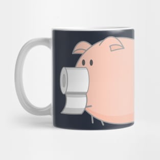 Toilet paper piggy (b) Mug